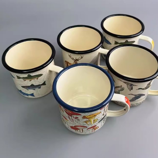 Vintage British Enamel Mug