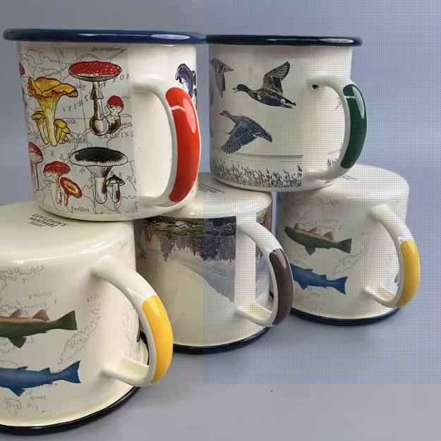 Vintage British Enamel Mug
